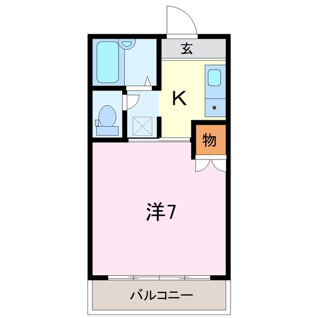 サングリーンハイツ(1K/2階)の間取り写真