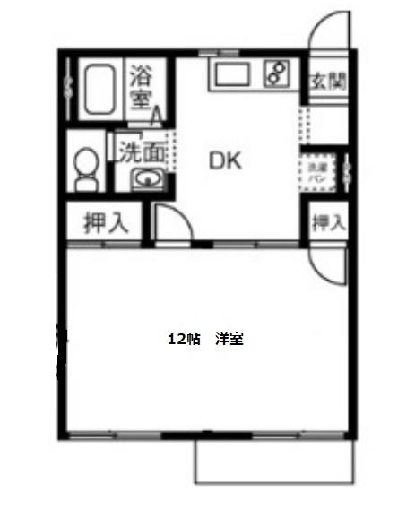 フレグランス多屋(1DK/2階)の間取り写真