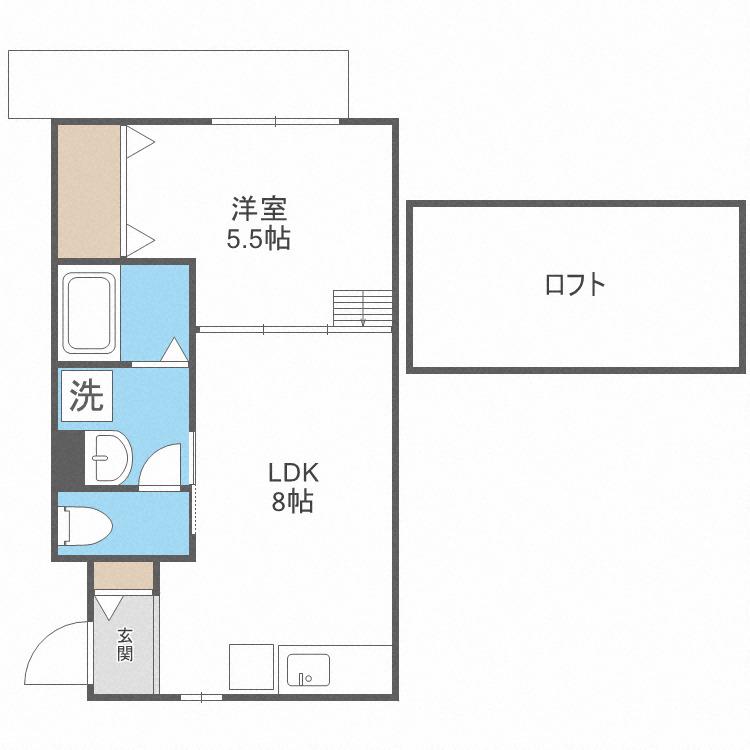 グレイス泉尾(1LDK/2階)の間取り写真