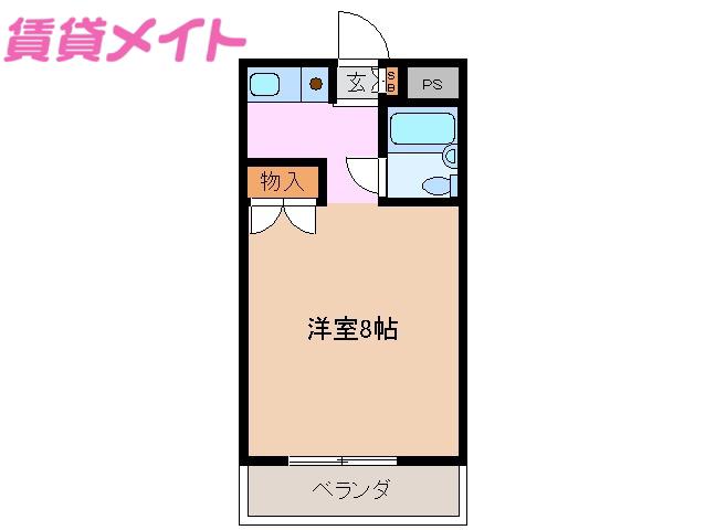 サンコートSUZUKA(ワンルーム/4階)の間取り写真