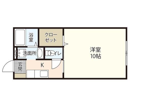 YANAGI光南(1K/1階)の間取り写真