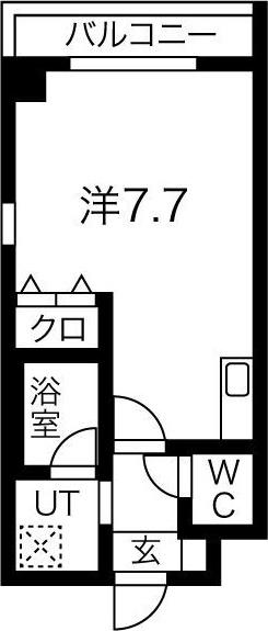 MAISON DE SOREIL(ワンルーム/3階)の間取り写真