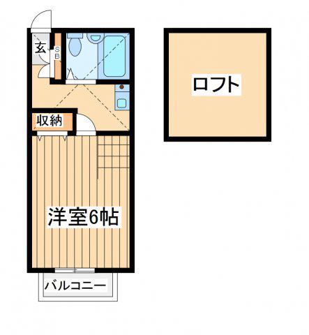 グリーンコーポ日吉(1K/1階)の間取り写真