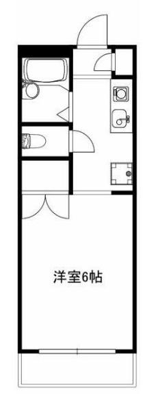 レジデンス初台(1K/2階)の間取り写真