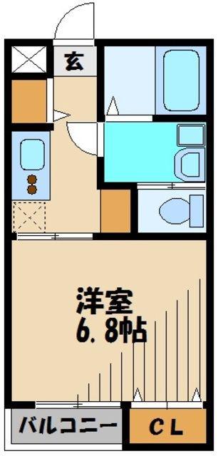 エクセルシア(1K/1階)の間取り写真