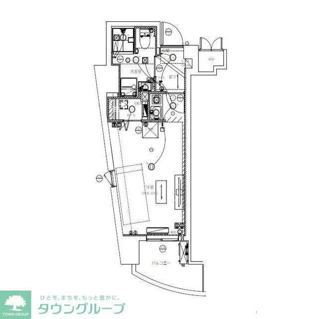ミリアレジデンス御茶ノ水(ワンルーム/3階)の間取り写真