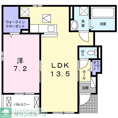 イデアルII(1LDK/1階)の間取り写真