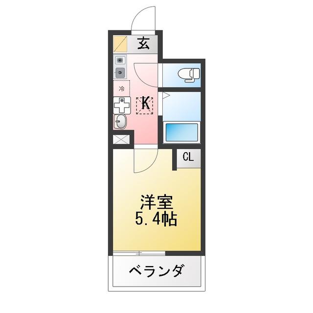 MKY金沢文庫(1K/1階)の間取り写真