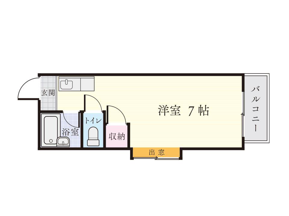 リキパレス(ワンルーム/3階)の間取り写真