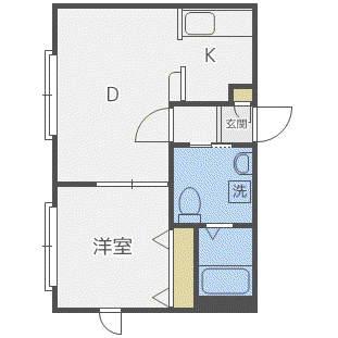 プレシャス八番館(1LDK/2階)の間取り写真