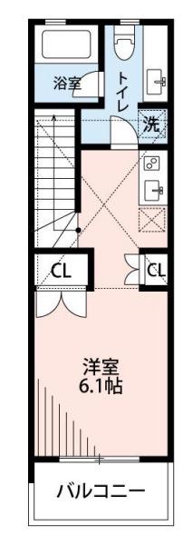 グランノエル江古田(1K/2階)の間取り写真