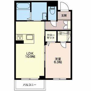 シャーメゾン新光町(1LDK/1階)の間取り写真