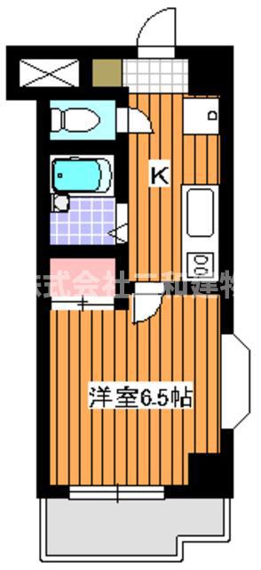 プレジール(1K/10階)の間取り写真
