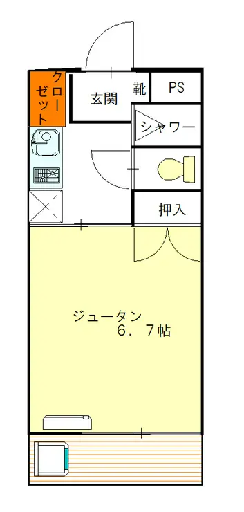 ドルチェ向ヶ丘 3階階 間取り