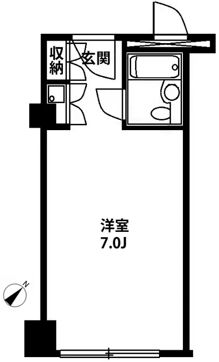 六本木ユニハウス 2階階 間取り