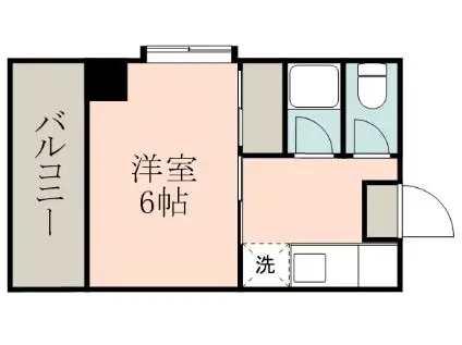 リード上本町(1K/3階)の間取り写真