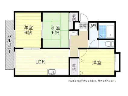 セジュール川上(3LDK/2階)の間取り写真