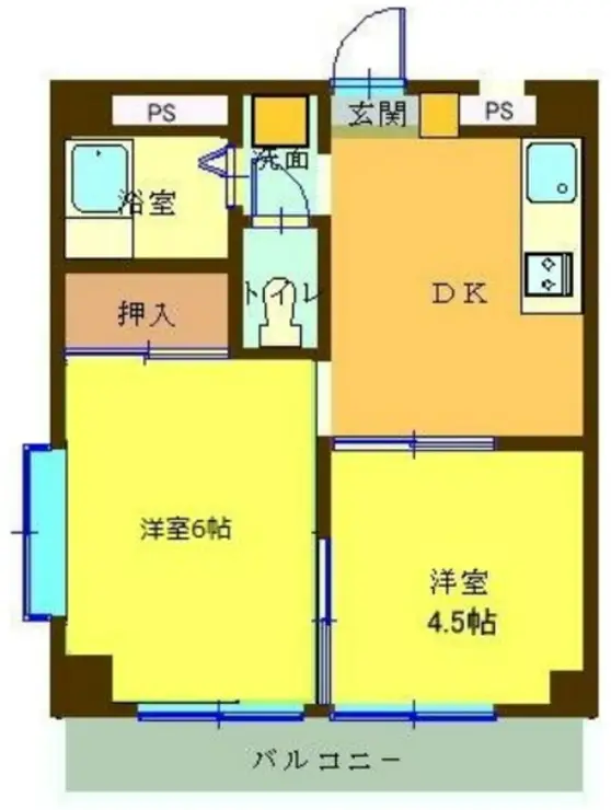 タケカグランドハイツ 7階階 間取り