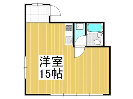 タクビル1(ワンルーム/5階)の間取り写真