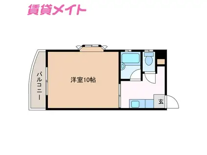 GENTILE IGA UENO(1K/7階)の間取り写真