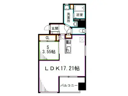 グランドメゾン阿佐谷(1LDK/6階)の間取り写真