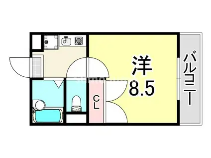 レオパレスサンブライト(1K/2階)の間取り写真