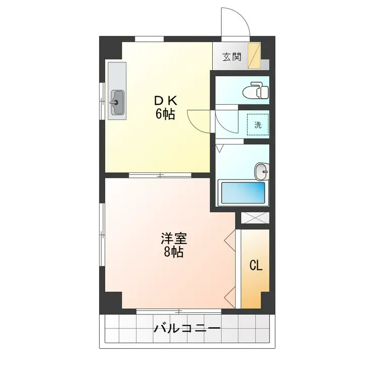 ブリリアント・コート 1階階 間取り