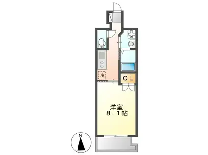 エルメディオ千種(1K/10階)の間取り写真
