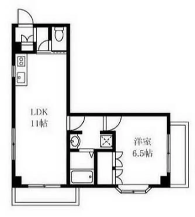 クレール浅野 3階階 間取り