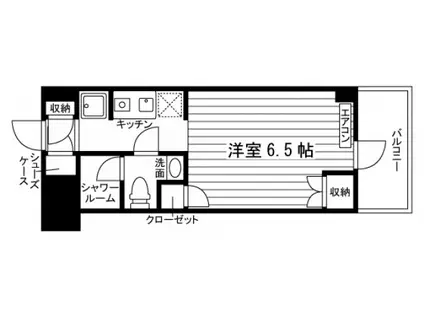 レスピール三鷹(1K/4階)の間取り写真