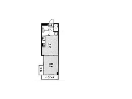 シテラピーヌ南行徳(1DK/3階)の間取り写真