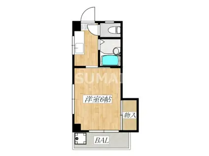 YSマンション(1K/2階)の間取り写真