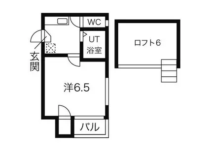 STAGE枇杷島(1K/2階)の間取り写真