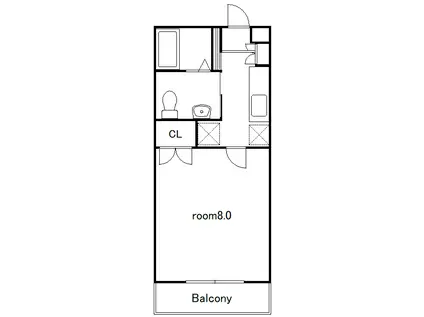 オリーブハウス(1K/1階)の間取り写真