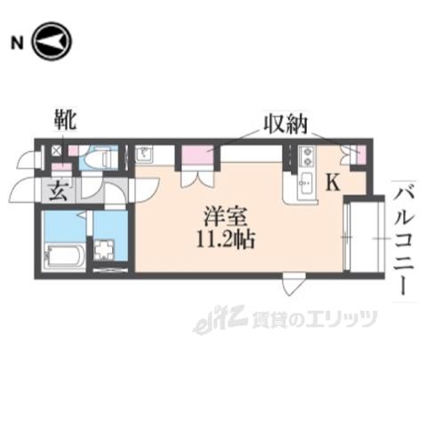 レオネクストさくら(ワンルーム/2階)の間取り写真