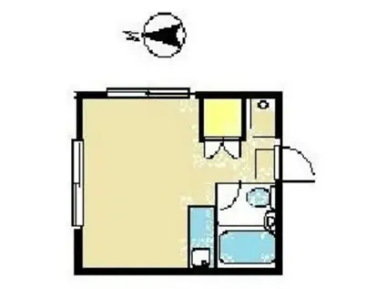 キャロル中野(ワンルーム/1階)の間取り写真