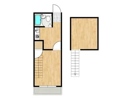 セイラBOX井野(1K/2階)の間取り写真