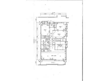 トーカンマンション犀川南(4LDK/3階)の間取り写真