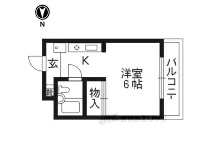 メゾンド洛花(1K/3階)の間取り写真