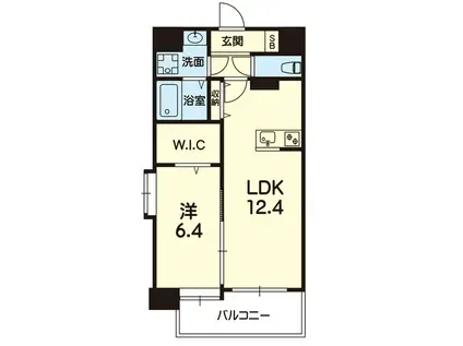 グレース本荘(1LDK/4階)の間取り写真