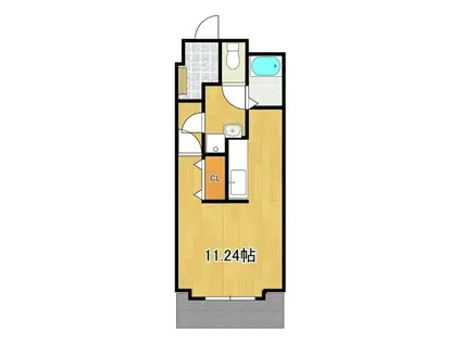 メソン・グランディールII(ワンルーム/3階)の間取り写真