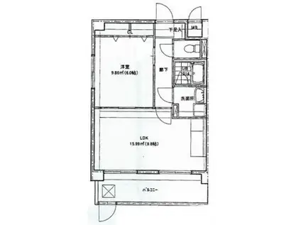 TAISHOKAN CASTELLINO(1LDK/2階)の間取り写真