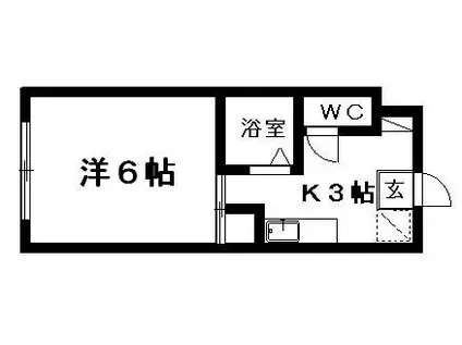 シェ・コンコルド(1K/2階)の間取り写真