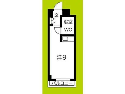 CASA320(ワンルーム/4階)の間取り写真