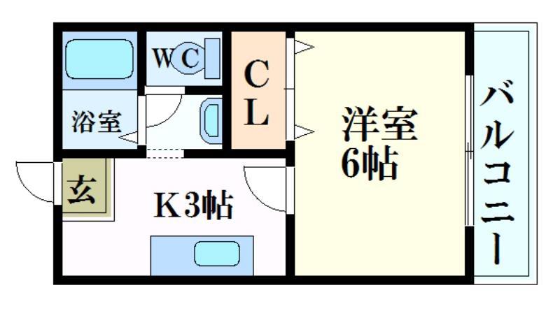 ＪＲ姫新線 余部駅 徒歩23分 2階建 築31年(1K/2階)の間取り写真