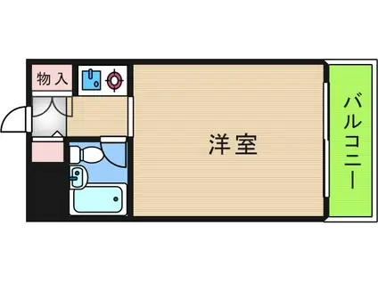 エムテック山王(1K/1階)の間取り写真