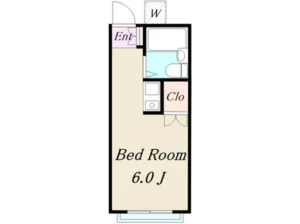 ミエパレス(ワンルーム/1階)の間取り写真