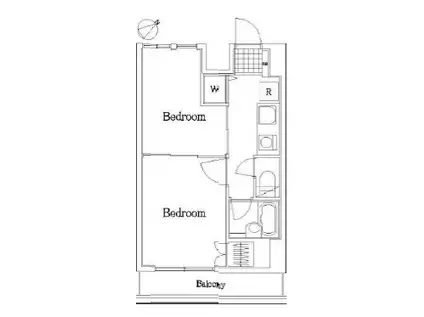菱和パレス駒込(2K/3階)の間取り写真
