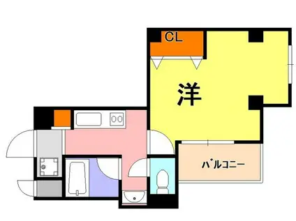 MASANI三宮(1K/5階)の間取り写真