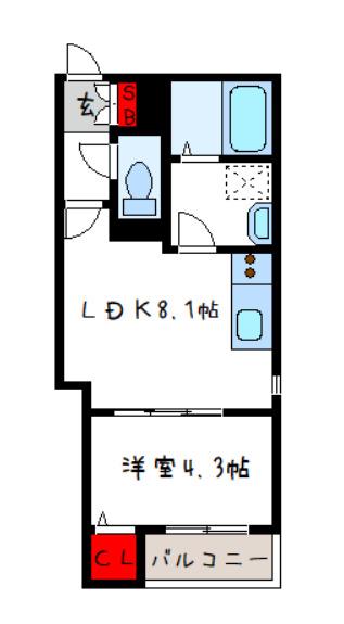 LINO久宝寺(1LDK/3階)の間取り写真